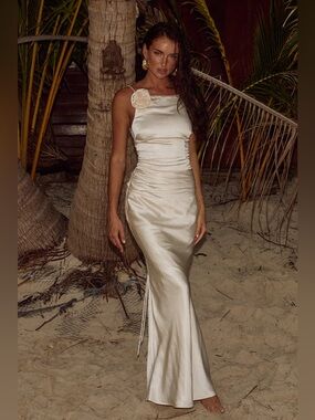 NWT Runaway the Label Cream Pianni Dress